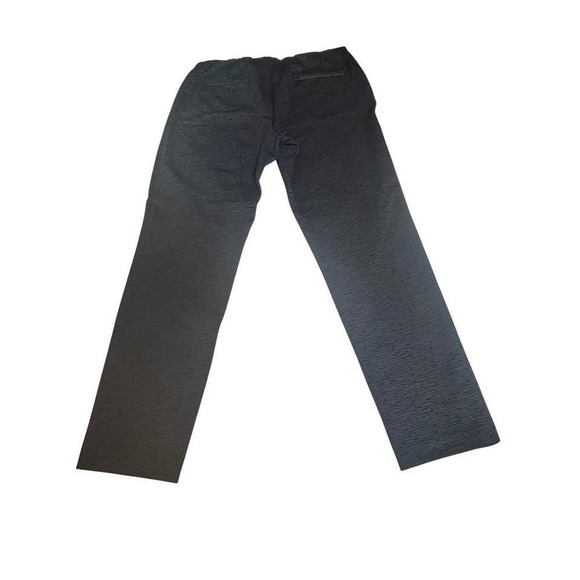 Alfani Womens Dress Pants Size 14 Black Textured Career Office Straight Leg - Picture 2 of 4